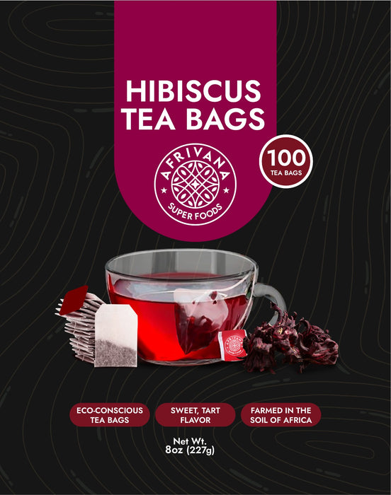 Hibiscus Tea - 100 Premium Hibiscus Tea Bags