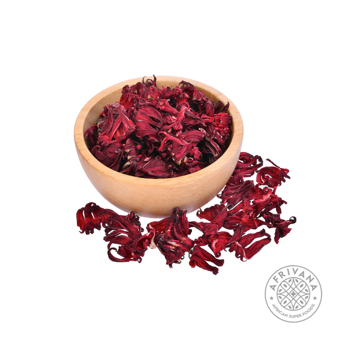 Vibrant dried hibiscus flowers